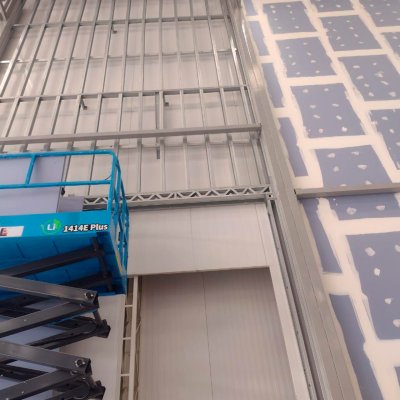 Montagem de Drywall em Área Industrial